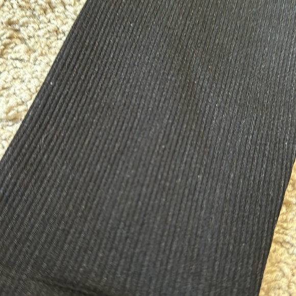 SPANX M Ribbed Look At Me Now Seamless Leggings Black Full Length - Picture 3 of 5